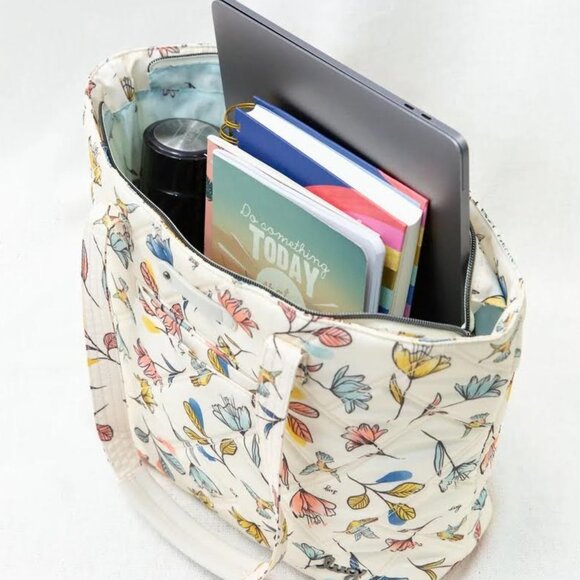 Lug Skyliner Tote Bag Hummingbird Floral - Picture 4 of 14